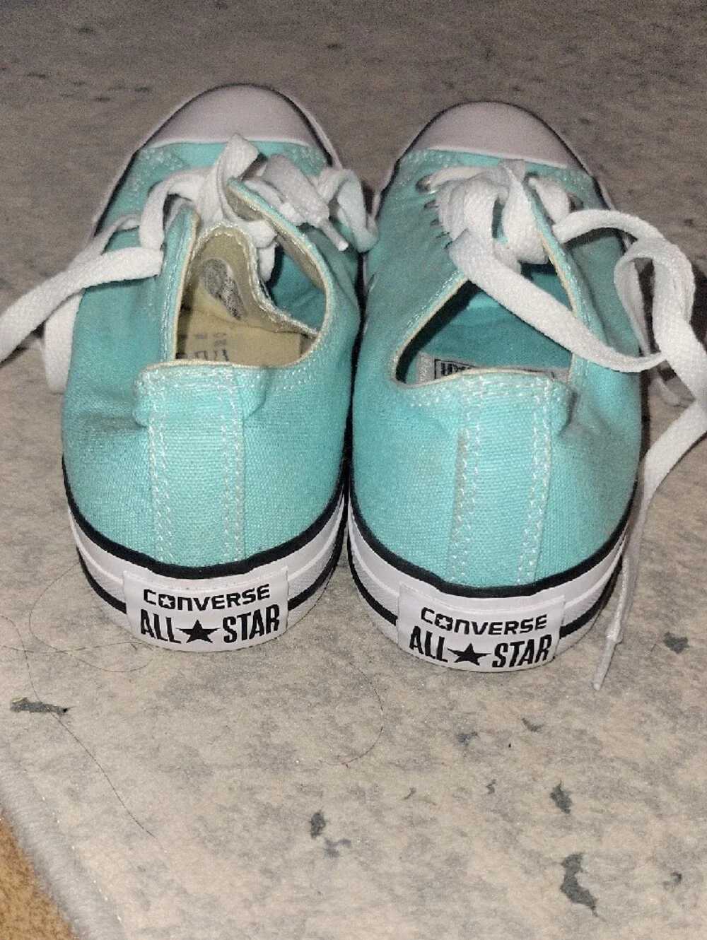 Converse Aruba Blue Low-Top Canvas Sneakers with White Accents - Picture 4 of 4